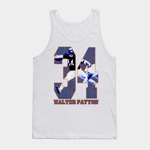 Walter Payton Chicago Game Tank Top by Buya_Hamkac